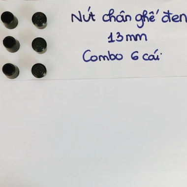 6 Chụp Ngoài Phi 13mm + Nút Đen Bịt Chân Ghế, Bàn, Ống - Giá Giảm 16.800 VND