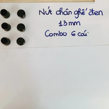 6 Chụp Ngoài Phi 13mm + Nút Đen Bịt Chân Ghế, Bàn, Ống - Giá Giảm 16.800 VND