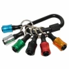 6 Móc chìa khóa Adapter mũi khoan – Giá đỡ đầu tua vít cầm tay, nhẹ, thay đổi nhanh, dài lục giác, dụng cụ ngoài trời 4