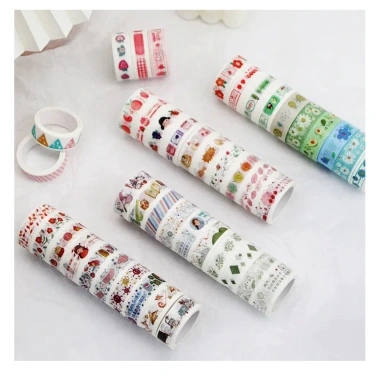 60 Cuộn Washi Băng Sổ Tay Nhân Vật Cổ Hộp Quà Tặng Người Mới Bắt Đầu LGOR
