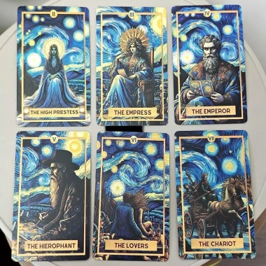 78 lá bài Tarot Ma Thuật Ban Đêm Đầy Sao - Rider Waite 10.3x6cm, giá ưu đãi 83.160₫ 5