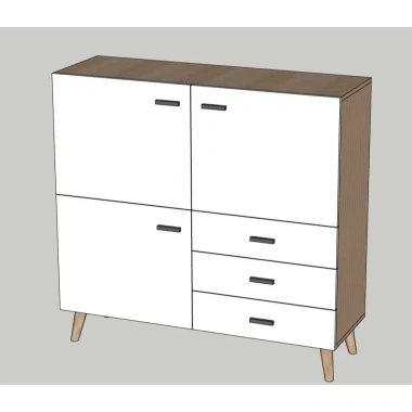 A61 Tủ Đồ Đa Năng Valley - Hộc Kéo, Gỗ Cao Cấp cho Phòng Khách, Ngủ, Em Bé - Giá 2.635.500₫ 2