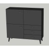A61 Tủ Đồ Đa Năng Valley - Hộc Kéo, Gỗ Cao Cấp cho Phòng Khách, Ngủ, Em Bé - Giá 2.635.500₫ 5