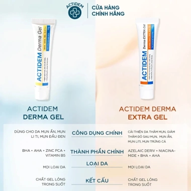 Actidem Derma Gel 18g Giảm Mụn, Mờ Thâm - Hiệu Quả Nhanh, Giá Ưu Đãi 144.000 VND 3