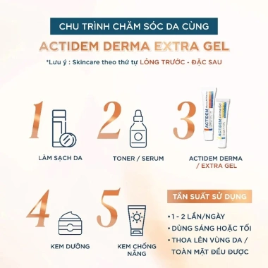 Actidem Derma Gel 18g Giảm Mụn, Mờ Thâm - Hiệu Quả Nhanh, Giá Ưu Đãi 144.000 VND 4