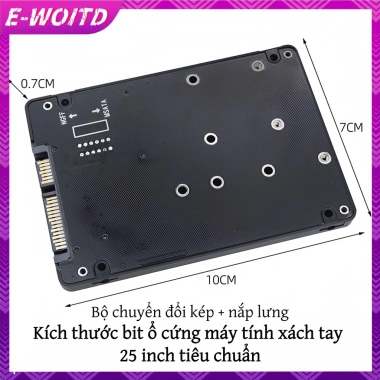 Adapter E-woitd NGFF sang SATA 3 - Vỏ MSATA SSD/HDD M.2, Giá chỉ 88.400 VND 9 Adapter E-woitd NGFF sang SATA 3 - Vỏ MSATA SSD/HDD M.2, Giá chỉ 88.400 VND 9