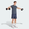 Adidas Gym Training Áo Thun 3 Sọc Nam Xanh Da Trời JI8.129 - Thiết Kế Chuyên Biệt Luyện Tập, Giá 630.000đ 4