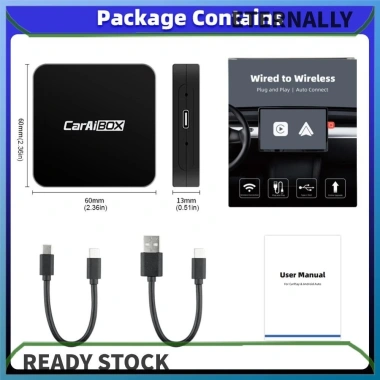 AI Box CarPlay Android Auto không dây - Chuyển sang USB, cắm và chạy ngay, giảm giá 19% chỉ 658.386₫
