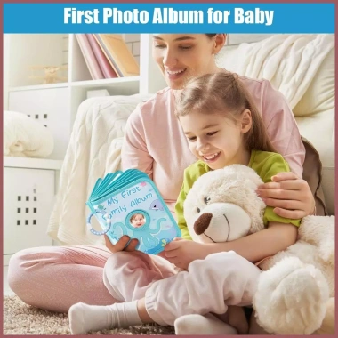 Album Gia Đình Đầu Tiên - Sách Vải Ảnh Mềm Đa Thế Hệ, Ghi Lại Khoảnh Khắc Đáng Yêu Cho Bé Gái và Bé Trai