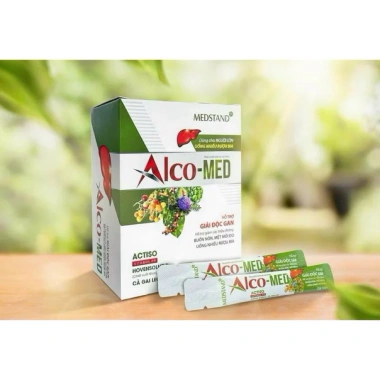 Alco-Med Hỗ Trợ Giải Rượu 20 Gói - Giải Độc Gan, Giảm Đau Đầu, Mệt Mỏi, Buồn Nôn - Chỉ 200k (Giá Gốc 256k)