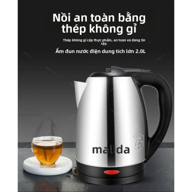 Ấm đun nước điện Wanlida dung tích lớn, tự động ngắt, giá 217.700 VND