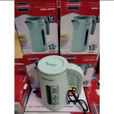 Ấm Đun Nước Siêu Tốc 2 Lớp Cách Nhiệt 1.8L/2L 1.500W - Giá Ưu Đãi 85.000 VND