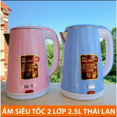 Ấm Đun Nước Siêu Tốc 2 Lớp Cách Nhiệt 1.8L/2L 1.500W - Giá Ưu Đãi 85.000 VND 7 Ấm Đun Nước Siêu Tốc 2 Lớp Cách Nhiệt 1.8L/2L 1.500W - Giá Ưu Đãi 85.000 VND 7