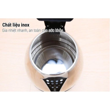 Ấm Siêu Tốc Đun Nước 1.8L Inox An Toàn - Siêu Nhanh, Giá 99k Giảm Giá