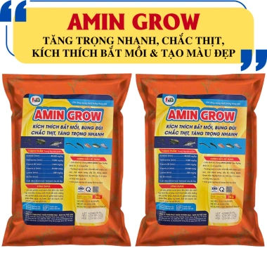 Amin Grow – Siêu tăng trọng, tăng thịt, tạo màu đẹp cho cá, ếch, lươn – Giá 215k 2 Amin Grow – Siêu tăng trọng, tăng thịt, tạo màu đẹp cho cá, ếch, lươn – Giá 215k 2