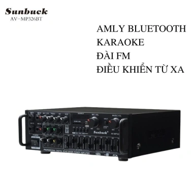 Amly Karaoke Sunbuck 326BT Cổng 12V 220V Bluetooth Bảo hành chính hãng Giá chỉ 170k