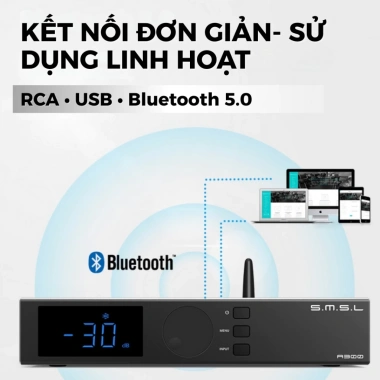 Amply SMSL A300 - Khuếch Đại Công Suất Cao Cho Loa Cột & Hệ Thống Âm Thanh Gia Đình, Giá 5.176.000₫ 7