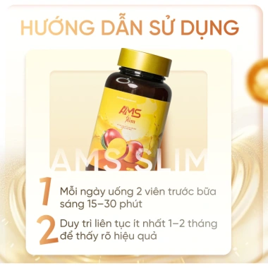 AMS SLIM 2 Hộp Viên Uống Cải Thiện Vóc Dáng, Hỗ Trợ Chuyển Hóa Chất Béo - 454.999₫ 5 AMS SLIM 2 Hộp Viên Uống Cải Thiện Vóc Dáng, Hỗ Trợ Chuyển Hóa Chất Béo - 454.999₫ 5