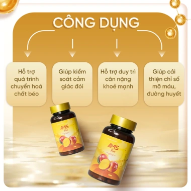 AMS SLIM 2 Hộp Viên Uống Cải Thiện Vóc Dáng, Hỗ Trợ Chuyển Hóa Chất Béo - 454.999₫