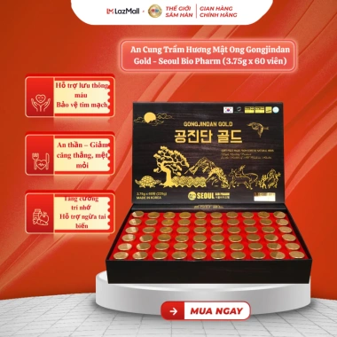 An Cung Trầm Hương Mật Ong Samsung Jangsoo Hwan 3.75g x 60 viên Korepharma 1.738.000 VND