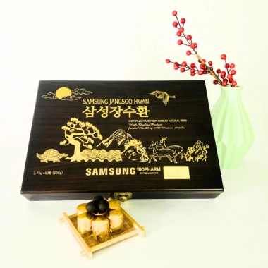 An Cung Trầm Hương Mật Ong Samsung Jangsoo Hwan 3.75g x 60 viên Korepharma 1.738.000 VND
