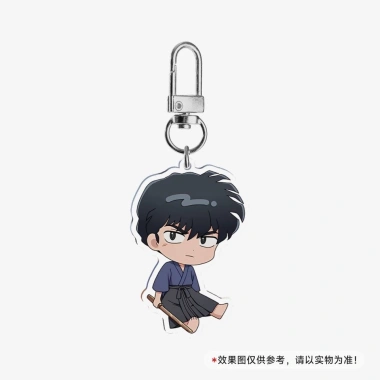 Anime Ranma 2/1 Nibun no Ichi Figures Ranma Tendou Akane Acrylic Key Chains Q Version Cute Cartoon Bag Accessories Fans