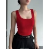 Áo 2 dây thời trang phom dài vải gân tăm - tặng dây chuyền, chỉ 18.000₫, mùa hè 8