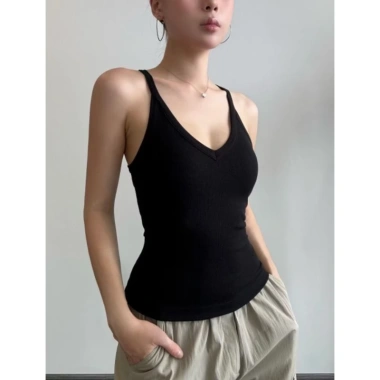 Áo 2 dây viền cổ tim gợi cảm - Xinh đẹp, chỉ 84.035₫, mua 2 tặng dây chuyền