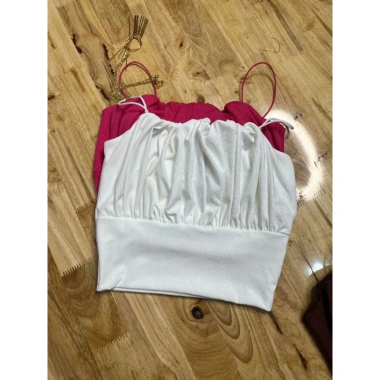 Áo 2 dây xếp li ngực tôn V1 V2 size 38 - Siêu thoải mái, giảm giá 20% chỉ 90.720₫