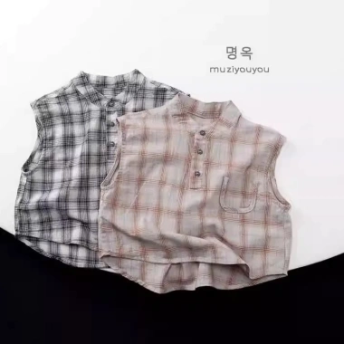 Aó 3 lỗ kẻ caro cổ tàu chất đũi mỏng mát cá tính cho bé trai, bé gái mùa hè 216.000đ 6 Aó 3 lỗ kẻ caro cổ tàu chất đũi mỏng mát cá tính cho bé trai, bé gái mùa hè 216.000đ 6
