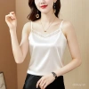 Áo ba lỗ không tay ren ngoại cỡ nữ - Hai dây satin mát mẻ, áo khoác lót trong