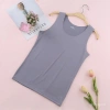 Áo ba lỗ liền mạch lụa lạnh nữ mỏng, cổ tròn, Lụa Sữa mùa hè - Giá chỉ 75.703₫ 9