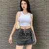 Áo ba lỗ nữ trơn 2 lớp, nhiều màu, croptop ôm body, vải mềm mịn thoáng mát, co giãn tốt - chỉ 39.000₫ 2