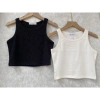 Áo ba lỗ nữ trơn 2 lớp, nhiều màu, croptop ôm body, vải mềm mịn thoáng mát, co giãn tốt - chỉ 39.000₫ 9