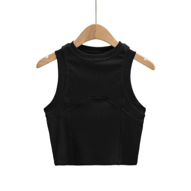 Áo ba lỗ viền giua cực phong cách, thun nữ sát nách form đẹp, giá 85.760₫, có quà tặng