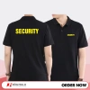 Áo Bảo Vệ Vệ Sĩ Đen In Chữ Security - Vải Cá Sấu Bền Đẹp Giá Ưu Đãi 115k