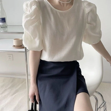 Áo blouse Barong nữ tay phồng 1/2 hiện đại Philippines - Giá chỉ 191,591₫ 10