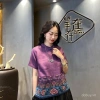 Áo blouse cotton và lanh phong cách châu Á nữ, thêu Barong mùa hè - giá 221.404₫ 3