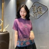Áo blouse cotton và lanh phong cách châu Á nữ, thêu Barong mùa hè - giá 221.404₫ 4