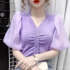 Áo blouse đan Filipiniana hiện đại, cổ vuông tay phồng, Barong - 152.899₫