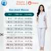Áo Blouse Y Tế Nam Nữ Cao Cấp - Dáng Ngắn Giá Rẻ 120k 7