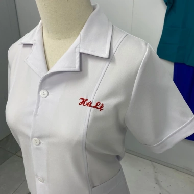 Áo Blouse Y Tế Nam Nữ Cao Cấp - Dáng Ngắn Giá Rẻ 120k 16 Áo Blouse Y Tế Nam Nữ Cao Cấp - Dáng Ngắn Giá Rẻ 120k 16