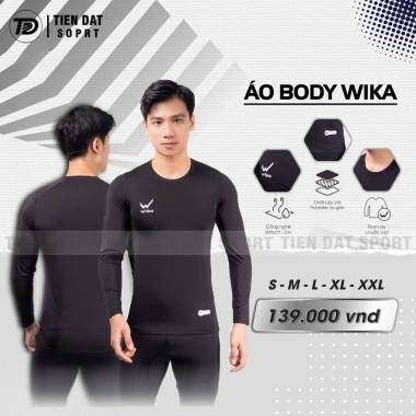 Áo Body Thể Thao WIKA Dài Tay Giữ Nhiệt Co Giãn, Thoải Mái Khi Vận Động – 99.000 Đen Trắng Đỏ 2 Áo Body Thể Thao WIKA Dài Tay Giữ Nhiệt Co Giãn, Thoải Mái Khi Vận Động – 99.000 Đen Trắng Đỏ 2