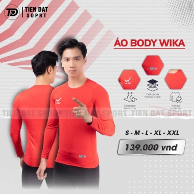 Áo Body Thể Thao WIKA Dài Tay Giữ Nhiệt Co Giãn, Thoải Mái Khi Vận Động – 99.000 Đen Trắng Đỏ 3 Áo Body Thể Thao WIKA Dài Tay Giữ Nhiệt Co Giãn, Thoải Mái Khi Vận Động – 99.000 Đen Trắng Đỏ 3
