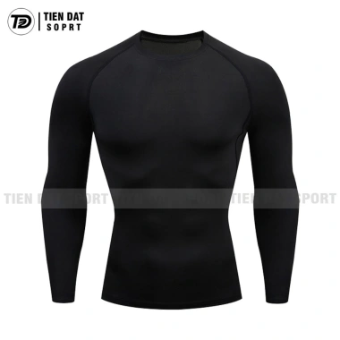 Áo Body Thể Thao WIKA Dài Tay Giữ Nhiệt Co Giãn, Thoải Mái Khi Vận Động – 99.000 Đen Trắng Đỏ