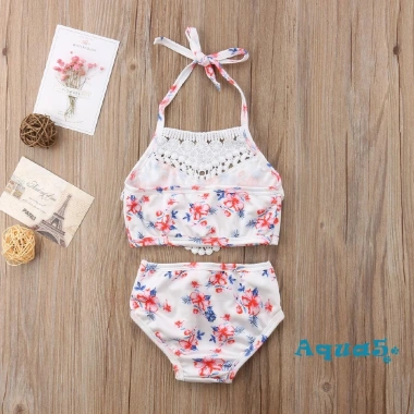 Áo bơi ren phối quần siêu nhẹ đáng yêu cho bé gái giá chỉ 132.408₫
