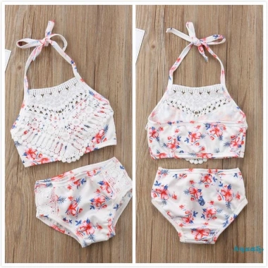 Áo bơi ren phối quần siêu nhẹ đáng yêu cho bé gái giá chỉ 132.408₫