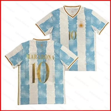 Áo bóng đá Argentina nam - thiết kế kinh điển phong cách Messi, Maradona, đa kích cỡ, giá ưu đãi 162.000₫