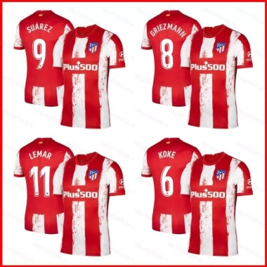 Áo bóng đá Atletico Madrid mùa 2.021-2.022, kiểu loose fit, giá chỉ 156.600 VND