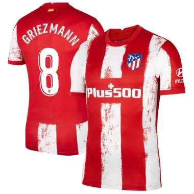 Áo bóng đá Atletico Madrid mùa 2.021-2.022, kiểu loose fit, giá chỉ 156.600 VND
